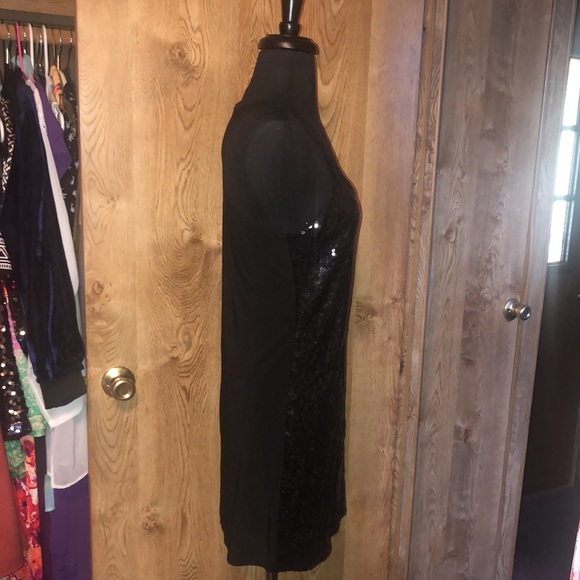 Black Sequin Mini Dress 👗 By Celine by Champion - Picture 5 of 14